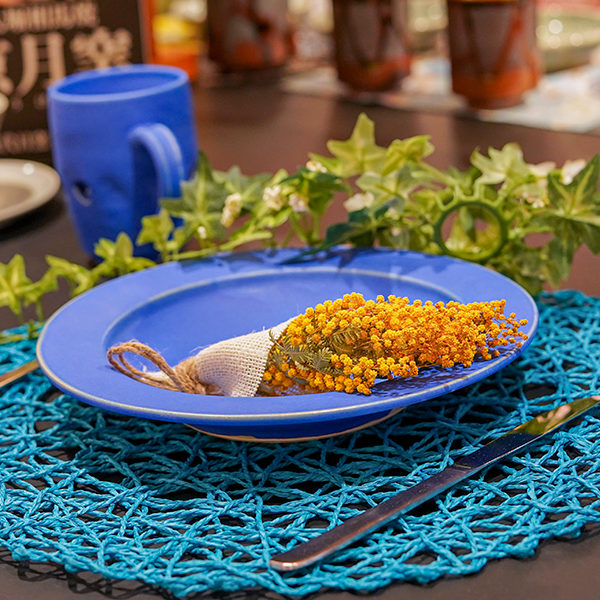 匿名配送]大堀相馬焼 近徳 京月窯 デザイン皿と大深皿 